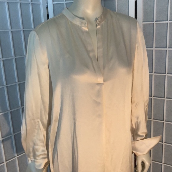 NWT Vince Cream Shirt Dress sz 6 - Picture 4 of 11